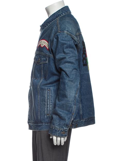 amor caecus gucci jacket|Gucci Amor Caecus Oversized Denim Graphic Print Denim .